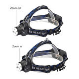 Orjinal 800 Lümen Tx6 Şarjlı Zoomlu Kafa Feneri