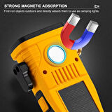 Cam Kıracaklı Dijital Göstergeli Mıknatıslı Şarjlı Acil Durum Tamirci Feneri