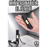 Işıldak El Feneri Kamp Lambası Mini Taşınabilir Acil Durum Lambası Fener Led Işık