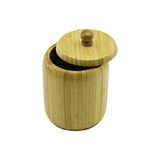 NO-10 AHŞAP - BAMBU ŞEKERLİK KAPAKLI ÇAP: 9CM DERİNLİK: 10.5CM (5365)