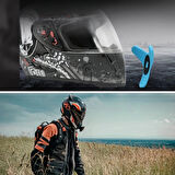 Motorsiklet Kask Önü Takılan Telefon Tutucu Aksiyon Kamerası Takılabilen Aparat (5365)