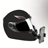 Motorsiklet Kask Önü Takılan Telefon Tutucu Aksiyon Kamerası Takılabilen Aparat (5365)