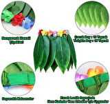 Tropikal Esintili Hawaii Yapraklı Parti Eteği Çocuk Boy (5365)