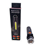 ZOMLU USB ŞARJLI EL FENERİ METAL KASA (5365)