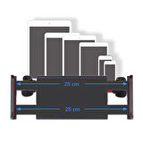 Oto Koltuk Arkası Telefon Tablet Tutucu Ayarlanabilir 360 Derece Dönebilen Pratik Stand (5365)