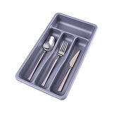 GRİ - 4 BÖLMELİ ÇEKMECE İÇİ KAŞIKLIK (5365)