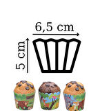 SAFARİ CUPCAKE KAPSÜLÜ 25 ADET