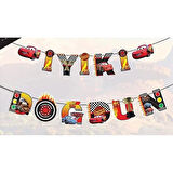 ARABALAR CARS (ŞİMŞEK MCQUEEN) KARAKTERLİ İYİ Kİ DOĞDUN BANNER