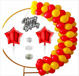 TARAFTAR SARI, KIRMIZI 60 ADET BALON 2 ADET YILDIZ FOLYO BALON SETİ 