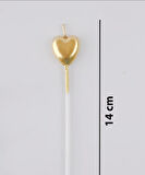4'lü Kalp Gold Mum