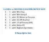 Lamba Ve Motor Elektrik Deney Seti