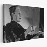 Frankenstein Remastered Tea and Cigarettes Korku Filmi Tablo, Boris Karloff Tablo-5369