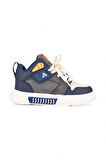 Unisex Çocuk Spor Ayakkabı Ortopedik Bağcıklı Cırtlı Desenli Kaymaz Taban Yürüyüş Sneaker 537