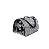 Gri Flybag Kapalı Kedi Taşıma Çantası