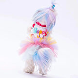 Happy Birthday Kedi Köpek Tütülü Elbise