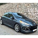 Peugeot 207 2006-2014 Uyumlu Üniversal Laguna Lip Esnek Ön Lip 2 Parça Tampon Altı Dil Karlık Ön Ek