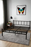 FURSİMO SERENİTA SERİSİ SİYAH METAL  ÇİFT KİŞİLİK KARYOLA,FERFORJE KARYOLA 160X200