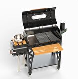 Hotbbaq Hot Quartz Long Plus 74cm Smoker Camlı Barbekü Mangal