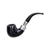 Peterson Ebony Spigot 221 9mm. Filtreli Akrilik Saplı Pipo 205907