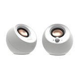 Creative Pebble V3 Beyaz 2.0 Usb-C - Bluetooth 5.0, 16W Multimedya Stereo Hoparlör Seti