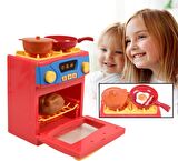 Play At HOME- Işıklı Sesli Fonksiyonlu Ocaklı Oyuncak Fırın SET