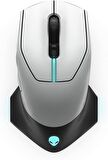 Dell Alienware 610M Kablolu/Kablosuz Gaming Mouse AW610M Ay Işığı