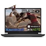 Dell Alienware M16 R1 AWM16I7X70WH Intel Core i7-13700HX 16GB DDR5 512GB SSD RTX4070 8GB 16 inç 165 Hz QHD+ Windows 11 Home Gaming Laptop