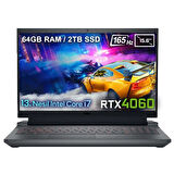 DELL NB GAMING G15 5530 G155530014Uv7 i7-13650HX 64G 2TB SSD NVIDIA RTX 4060 8GVGA 15.6 FHD UBUNTU