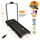 Evo T600 X-Walker Bluetooth Uygulamalı Uzaktan Kumandalı Katlanabilir Yürüyüş ve Koşu Bandı