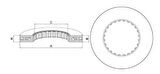 FREN DISKI ARKA VOLVO FH12 FH16 FM12 FL (410 CAP) 110 03 85103804
