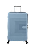 American Tourister Mavi Çekçekli Sert Valiz AEROSTEP-SPINNER 77/28 EXP TSA
