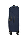 Samsonite Lacivert Çekçekli Kumaş Valiz LITEBEAM-SPINNER 55/20