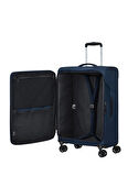 Samsonite Lacivert Çekçekli Kumaş Valiz LITEBEAM-SPINNER 66/24 EXP