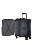 American Tourister Lacivert Çekçekli Kumaş Valiz SUMMERRIDE-SPINNER S EXP TSA