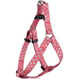 Flamingo Üçgen Sue Köpek Göğüs Tasması Pembe-Yeşil 30-40x1 Cm