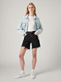501® KADIN SİYAH JEAN ŞORT 85833-0016