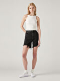 501® KADIN SİYAH JEAN ŞORT 85833-0016
