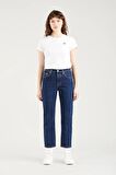 Levis Straight Fit Yüksel Bel Koyu İndigo Kadın Kot Pantolon 36200-0179