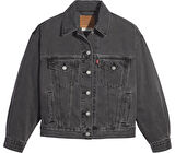 90S TRUCKER BE KIND REWIND KADIN SİYAH KOT CEKET A1743-0000
