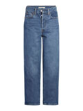 RIBCAGE STRAIGHT ANKLE KADIN MAVİ JEAN PANTOLON 72693-0121