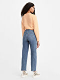 RIBCAGE STRAIGHT ANKLE KADIN MAVİ JEAN PANTOLON 72693-0121