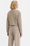 Levi's Kadın Crop Fresh Kahve Sweatshirt -  A3525-0005
