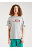 Levi's Erkek Bisiklet Yaka Gri T-shirt - A2082-0072