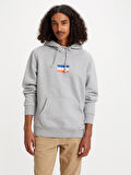 GRAPHIC HOOD MINI SPORTSWEAR ERKEK GRİ SWEATSHIRT A2410-0006