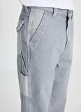 Lee Düşük Bel Relaxed Gri Erkek Denim Pantolon L78Q208890891 Gri Denim Pantolon