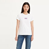 Levis Yuvarlak Yaka Baskılı Kısa Kollu Beyaz Kadın T-Shirt A2086-0274