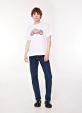 Levis Bisiklet Yaka Baskılı Beyaz Erkek T-Shirt A2082-0171_SS RELAXED FIT TEE BW MO