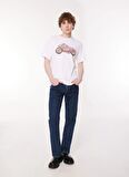 Levis Bisiklet Yaka Baskılı Beyaz Erkek T-Shirt A2082-0171_SS RELAXED FIT TEE BW MO