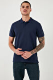 Regular Fit Erkek Lacivert Polo Yaka T Shirt  A9451-0001