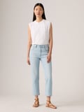 501® CROP WOW ME OVER KADIN MAVİ JEAN KOT PANTOLON 36200-0326